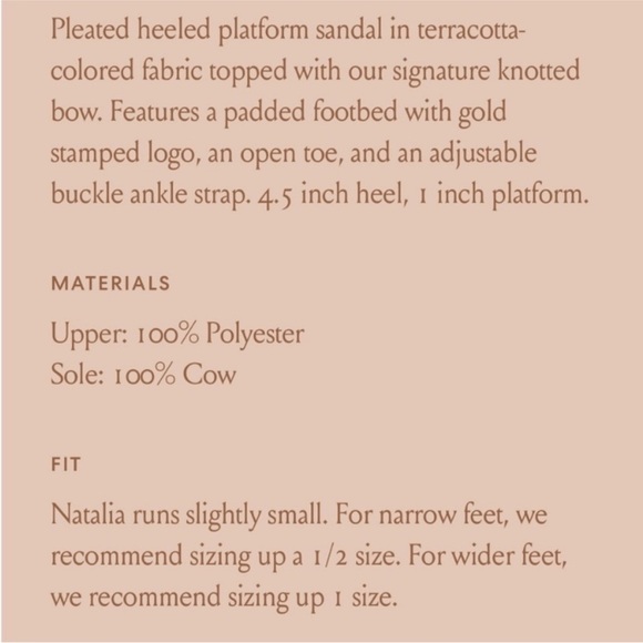 Loeffler Randall Natalia Platform Sandal Block Heel
Terracotta Organza NEW - Picture 9 of 10